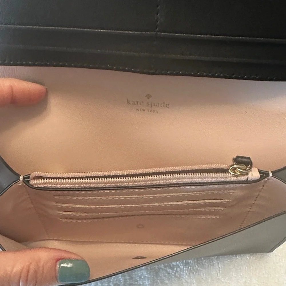 Kate Spade New York Arbour Hill Smooth Leather Black Wallet